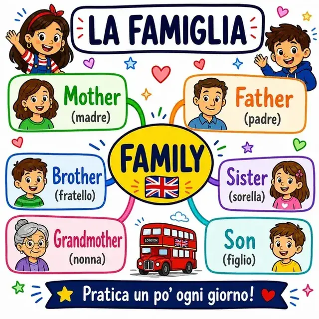 Mappa mentale: Famiglia