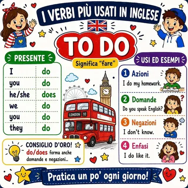 Mappa mentale: verbo TO DO